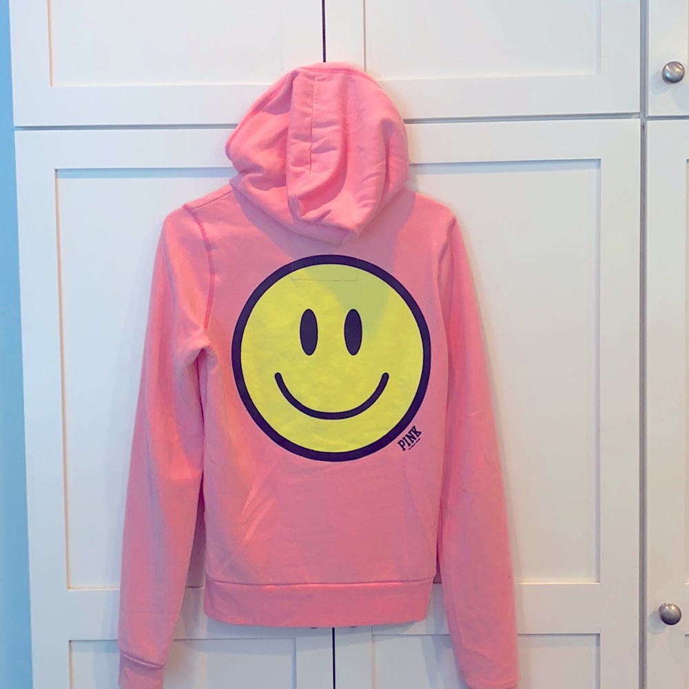 Pink by Victoria Secret Be Happy Hoodie!